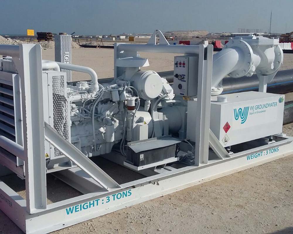 Pump rental for airport dewatering in the Middle East