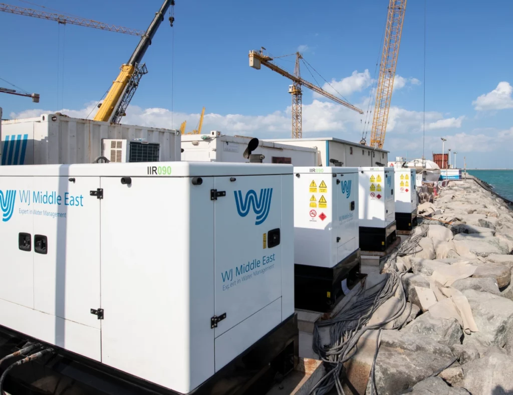 Ground Source Heating Systems - Row of heating systems